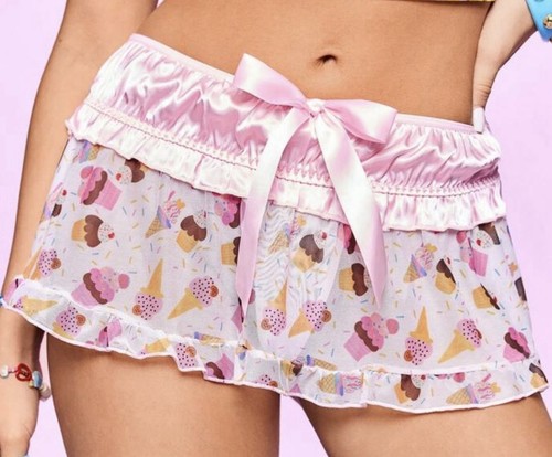Pink satin sweet treat - satin,