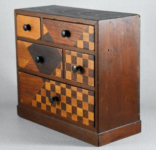 Vintage retro miniature chest - vintage,