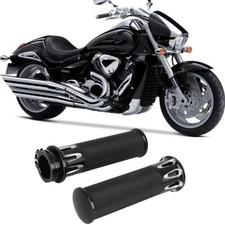 1" Motorcycle Handle Bar Hand Grips For Suzuki Boulevard M109R Intruder M1800R