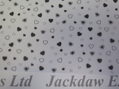 Printed vellum paper black - paper,