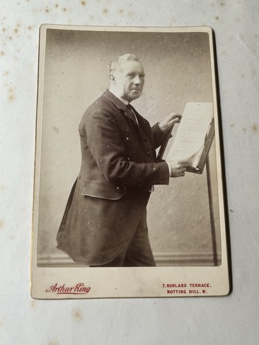 Antique cabinet card - cabinet,