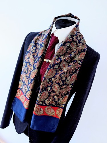 Men vintage paisley - men's, blue