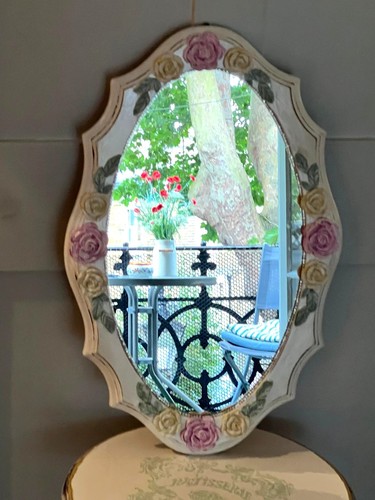 Oval vintage style wall - style, mirror