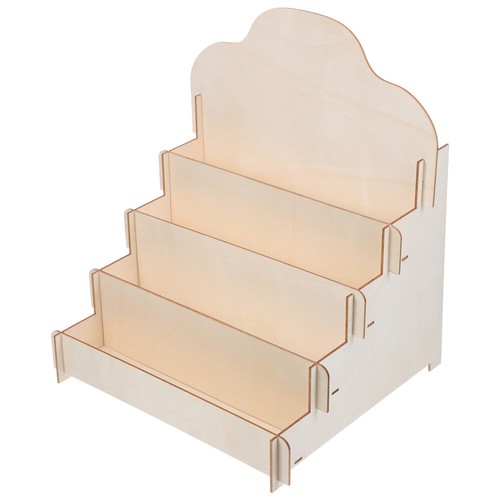 Wooden tiered display stand - tiered,