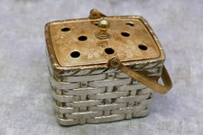 Cobalt Glass Lined Silver