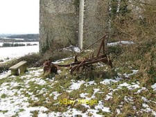 Photo 12x8 Horse drawn plough