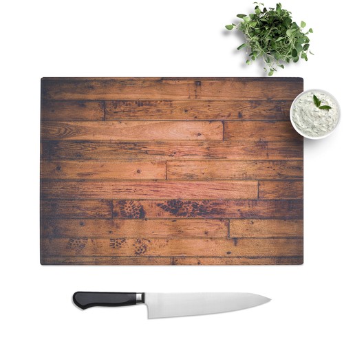 Wooden flooring glass - glass, chopping