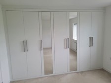 White Mdf Wardrobe Doors - 5+2
