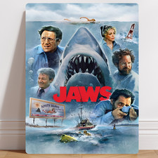 Jaws Film Poster Aluminium