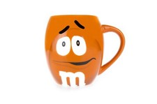 M&M's World Large ORANGE Barrel Mug ***BRAND NEW*** M and M Official Merchandise