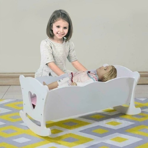 Pink doll cradle - doll, cot
