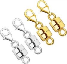 4x Magnetic Necklace Clasps and Closures for Necklaces Chain uk