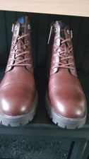 Jack And Jones  Size 9 Brown Lace Up Boots