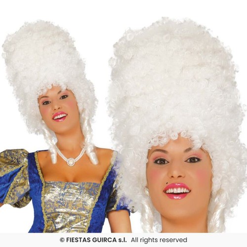White beehive wig - white,