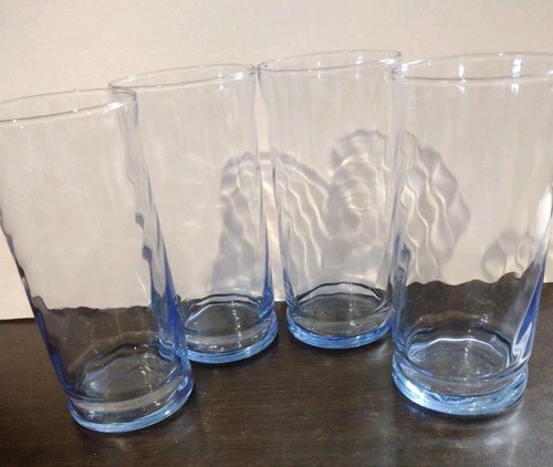 Libbey light blue swirl optic - swirl,