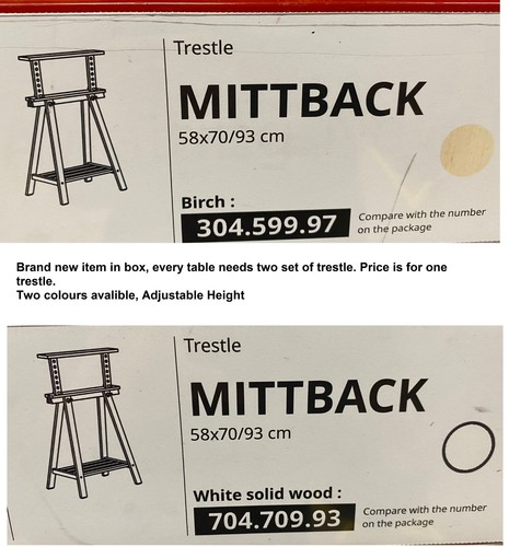Mittback trestle table - mittback,