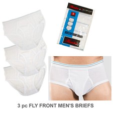 3 pc Men White Briefs Cotton