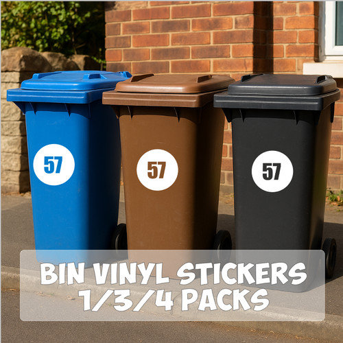 Personalised bin number - personalised,