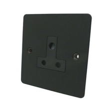 Flat Matt Black Plug Sockets