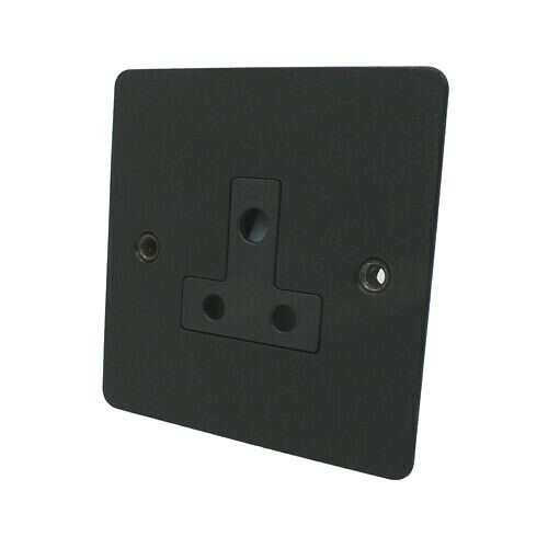 Flat matt black plug - flat,