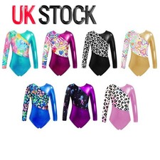Girls Gymnastics Leotards Long
