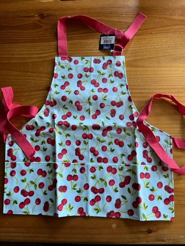 Childs pvc cherries apron - pvc,