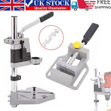 Adjustable Hand Drilling Press Stand Workbench Pillar Clamp + Drill Press Vice