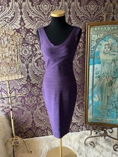 Herve Leger Purple Bondage
