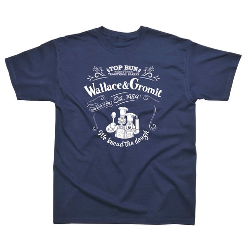 Wallace gromit top - bun, navy