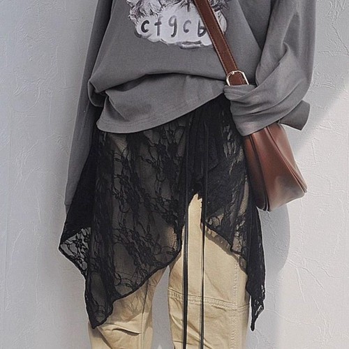 Layered design wrap skirt - design,