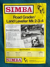 Simba Road Grader Land