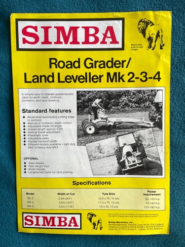 Simba road grader land - road,