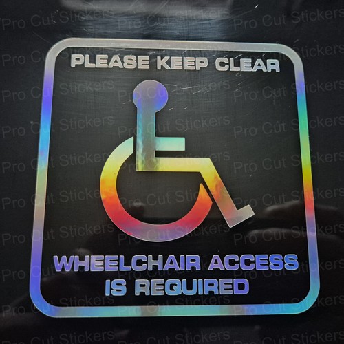 Wheelchair access required - wheelchair,
