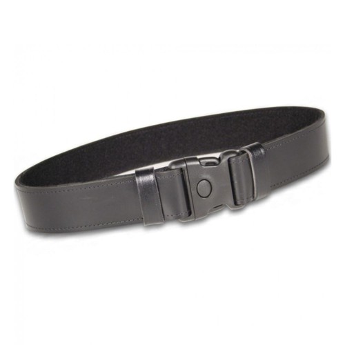 Protec black leather belt - protec, 2"