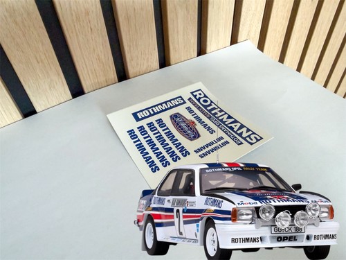Decals for opel ascona - 1/18,