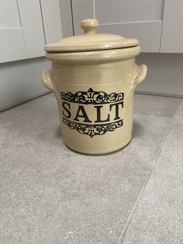 Vintage moira stoneware salt - moira,