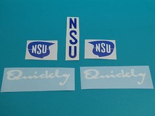 NSU QUICKLY N/S set sticker decal lettering sticker tank mudguard 