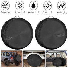 2x 16" Spare Wheel Cover Tyre Tire Storage Bag Car Truck Van Caravan Camper 4WD