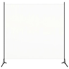 Room Divider White Fabric