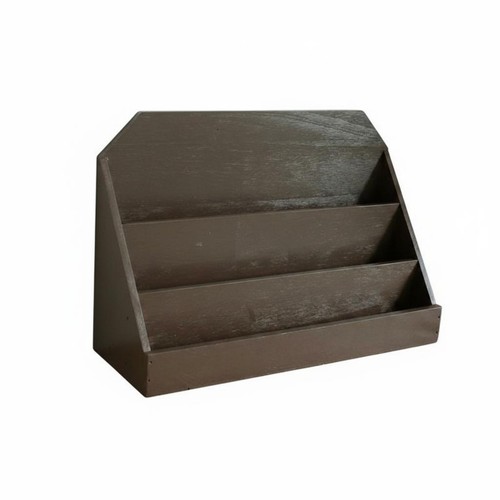 Wooden magazine rack tabletop - magazine,