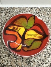 Striking 1960s Poole Delphis shape 5" pin dish perfect condition signed