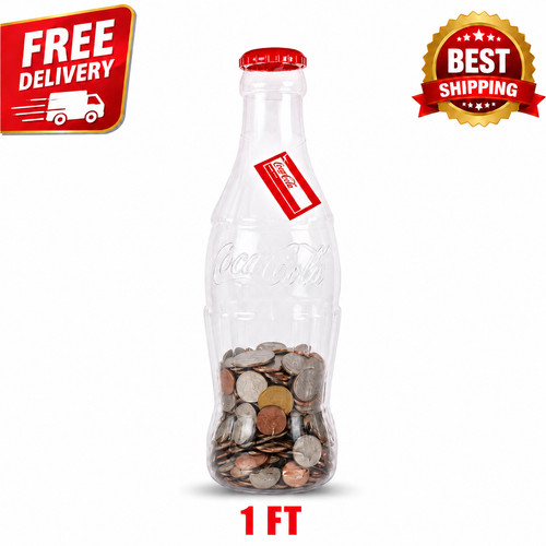 Giant coca cola money bottle - coca,