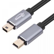 USB 2.0 Mini-B 5-Pin Male to Mini-B 5-Pin Male Data OTG Cable - 1m