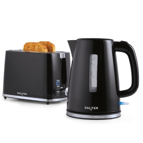 Salter black kettle toaster - kettle, &