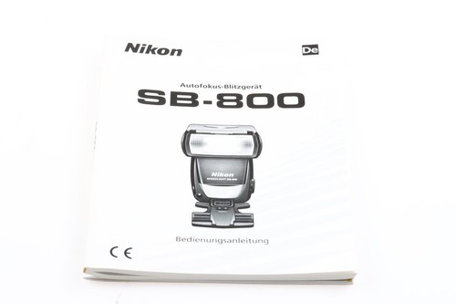 Nikon 800 manual - nikon, sb-800