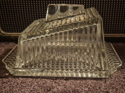 Vintage art deco clear - clear, glass