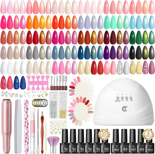 58pcs gel nail polish kit - nail,