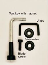 Exakt Saw Accessory | Key Set, Bolt & Safety Washer for EC saws