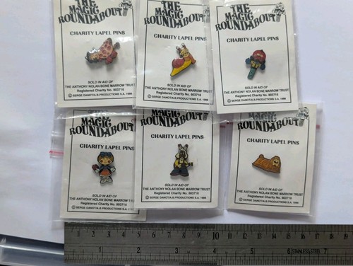 Magic roundabout enamel pin - magic,