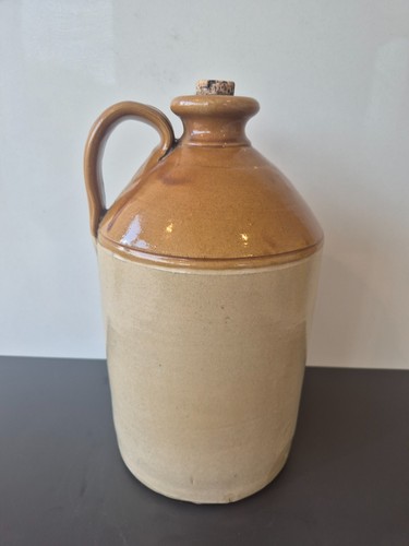 Large stoneware cider bottle - large,
